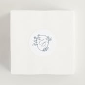 "Close to my Heart" - Wedding Favor Stickers in Twilight Whisper by Design Lotus - In use