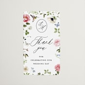 "Ornate" - Wedding Favor Stickers in Peony by Sarah Knight - Front