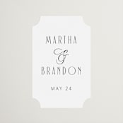 "Black Tie Elegance" - Wedding Favor Stickers in Tuxedo by Nicoletta Savod - Front