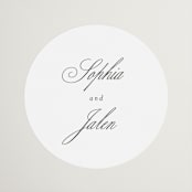 "From This Moment On" - Wedding Favor Stickers in Classique by Design Lotus - Front
