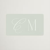 "Conley" - Wedding Favor Stickers in Leaf by Kristie Kern - Front