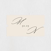 "Infinite" - Wedding Favor Stickers in Ivory by Angela Thompson - Front
