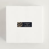 "Mirror" - Wedding Favor Stickers in Onyx by Ana de Sousa - For Scale