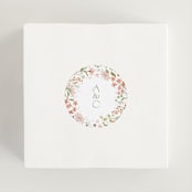"Avery" - Wedding Favor Stickers in Peony by Jennifer Wick - In use