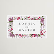 "Gather" - Wedding Favor Stickers in Lilac by Susan Moyal - Front