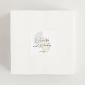 "Camille" - Wedding Favor Stickers in Stone by Jackie Crawford - In use