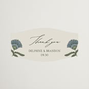 "Century" - Wedding Favor Stickers in Robins Egg by Jen Owens - Front