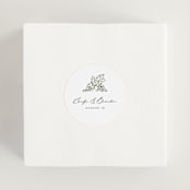 "Vineyard" - Wedding Favor Stickers in Olive by Sarah Brown - In use