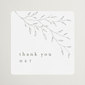 "tortina" - Wedding Favor Stickers in Aqua Mist by chocomocacino - Front
