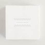 "Lace Trim" - Wedding Favor Stickers in Cream by Kristen Smith - For Scale