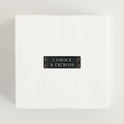 "Gilded nouveau frame" - Wedding Favor Stickers in Onyx by Ana de Sousa - In use