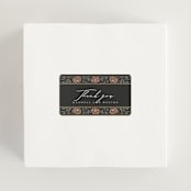 "Timeless Nature" - Wedding Favor Stickers in Ebony by Ana de Sousa - In use