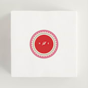 "Mandapam" - Wedding Favor Stickers in Carnation by Creo Study - In use