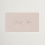 "Champagne" - Wedding Favor Stickers in Rose by Ani Somi - Front