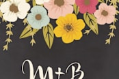 "Plentiful Blossoms" - Wedding Favor Stickers in Soft Peach by Faith Harlow - In use
