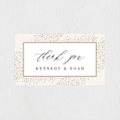 "Solaris" - Wedding Favor Stickers in Blush by Kristie Kern - Front