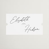 "Macaron" - Wedding Favor Stickers in Snow by Nicoletta Savod - Front