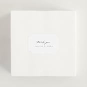 "SoHo" - Wedding Favor Stickers in Silk by Kelly Schmidt - In use