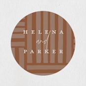 "Fall Flurry" - Wedding Favor Stickers in Fall by Grace Kreinbrink - Front