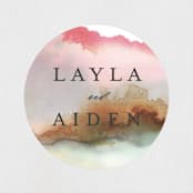 "Sedona" - Wedding Favor Stickers in Desert Sands by Itsy Belle Studio - Front