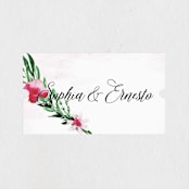 "Garden Party Joy" - Wedding Favor Stickers in Blush by frances mathys - Front