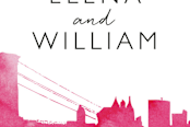 "Skyline - New York" - Wedding Favor Stickers in Magenta by Laura Condouris - In use