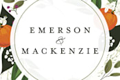 "Orange Blossoms" - Wedding Favor Stickers in Pearl by Susan Moyal - In use