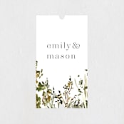 "We Walk Together" - Wedding Favor Stickers in Evergreen by Petra Kern - Front
