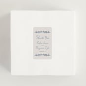 "Pavilion" - Wedding Favor Stickers in Navy by Petra Kern - In use