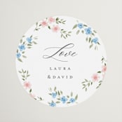 "Disney's Once Upon In a Dream" - Wedding Favor Stickers in Spring by Petra Kern - Front