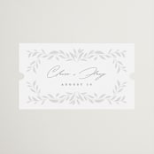 "Clarity" - Wedding Favor Stickers in Cloud by Ana Sharpe - Front