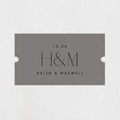"The Ultimate After Party" - Wedding Favor Stickers in Fog by Becky Nimoy - Front