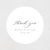 "Minimalist Photo" - Wedding Favor Stickers in Ivory by Nicole Walsh - Front