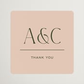 "Martini" - Wedding Favor Stickers in Olive by Pixel and Hank - Front