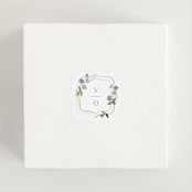 "Wistful" - Wedding Favor Stickers in Mist by Everett Paper Goods - In use