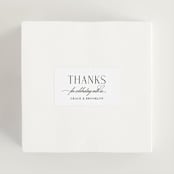 "Grand Scale" - Wedding Favor Stickers in Caviar by Olivia Raufman - In use