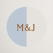 "Stripes" - Wedding Favor Stickers in Wave by Kelly Watkins - Front