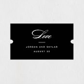 "Waltz" - Wedding Favor Stickers in Tuxedo by Lori Wemple - Front