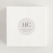 "HONOR" - Wedding Favor Stickers in Ivory by Melanie Kosuge - In use