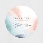 "One Path" - Wedding Favor Stickers in Beach by Pixel and Hank - Front