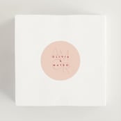 "Amor" - Wedding Favor Stickers in Caliente by Owl and Toad - In use