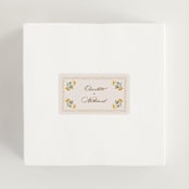 "Tuileries" - Wedding Favor Stickers in Golden by Claudia Orengo - In use