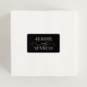 "Black Tie Affair" - Wedding Favor Stickers in Onyx by Hooray Creative - In use