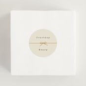 "Bow Tie" - Wedding Favor Stickers in Ivory by Baumbirdy - In use