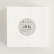 "Mountain Love" - Wedding Favor Stickers in Dew by Petra Kern - In use