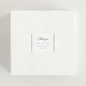 "Scripted Striped" - Wedding Favor Stickers in Silk by Carolyn MacLaren - In use