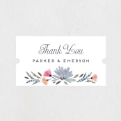 "Romantic Watercolor Flora" - Wedding Favor Stickers in Dhalia by Petra Kern - Front