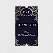 "Wedding Enchantment" - Wedding Favor Stickers in Midnight by Chris Griffith - Front