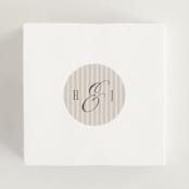 "Mirin" - Wedding Favor Stickers in Linen by Kate Ahn - In use