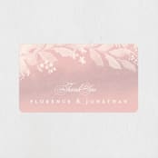"Summer Bliss" - Wedding Favor Stickers in Blush by Grace Kreinbrink - Front
